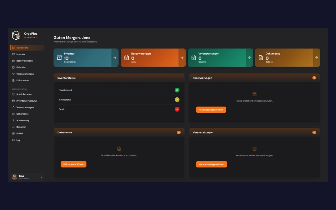 OrgaPlus Inventory – Blazor Web-App