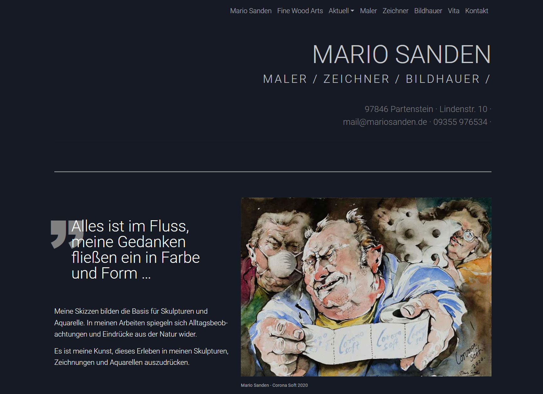 Mario Sanden - Maler / Zeichner / Bildhauer